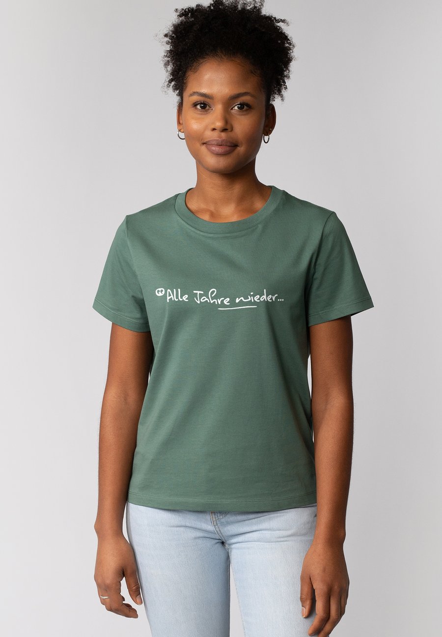 

Футболка watapparel ALLE JAHRE WIEDER, Green Bay/Dark Green, Зеленый, Футболка watapparel ALLE JAHRE WIEDER, Green Bay/Dark Green