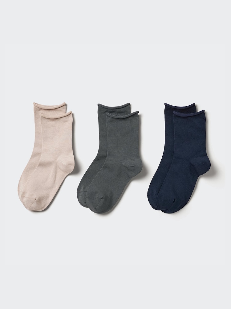 

Носки из смеси шелка Uniqlo, бежевый