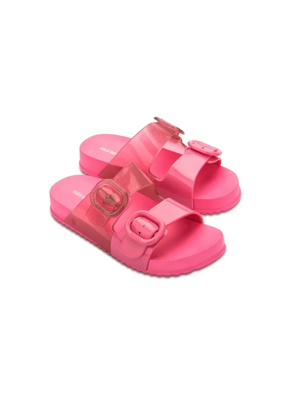 Шлепанцы с пряжками Mini Melissa, розовый