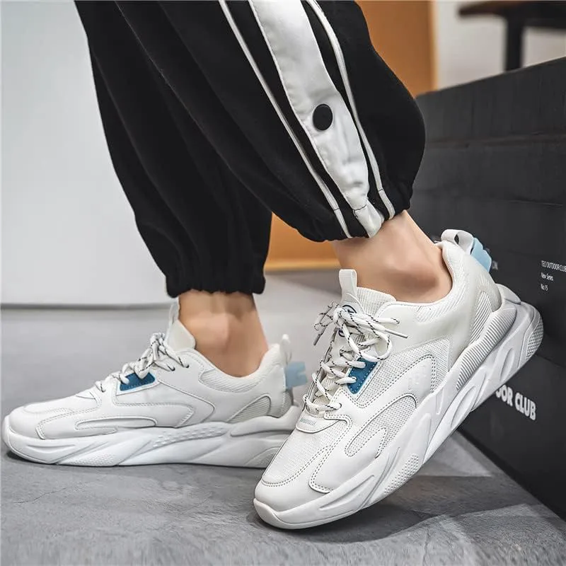 

Мужские дорожные кроссовки GSIGUL, легкие прогулочные кроссовки, амортизирующие мужские кроссовки, спортивно-повседневная обувь для мужчин, белый