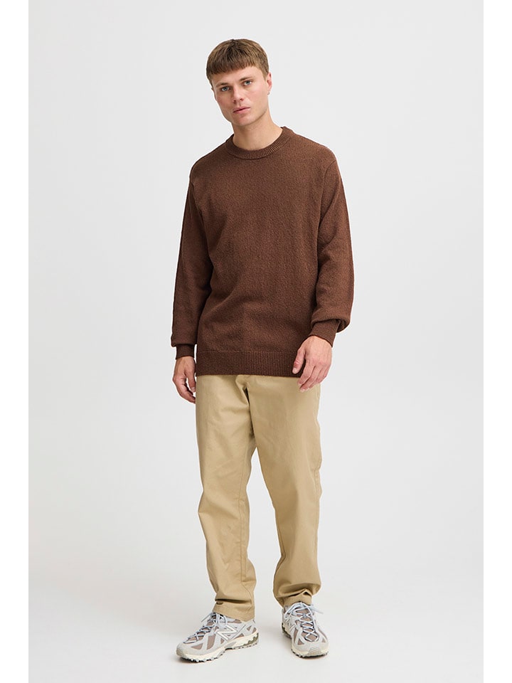 

!SOLID Свитер "Айк" коричневого цвета