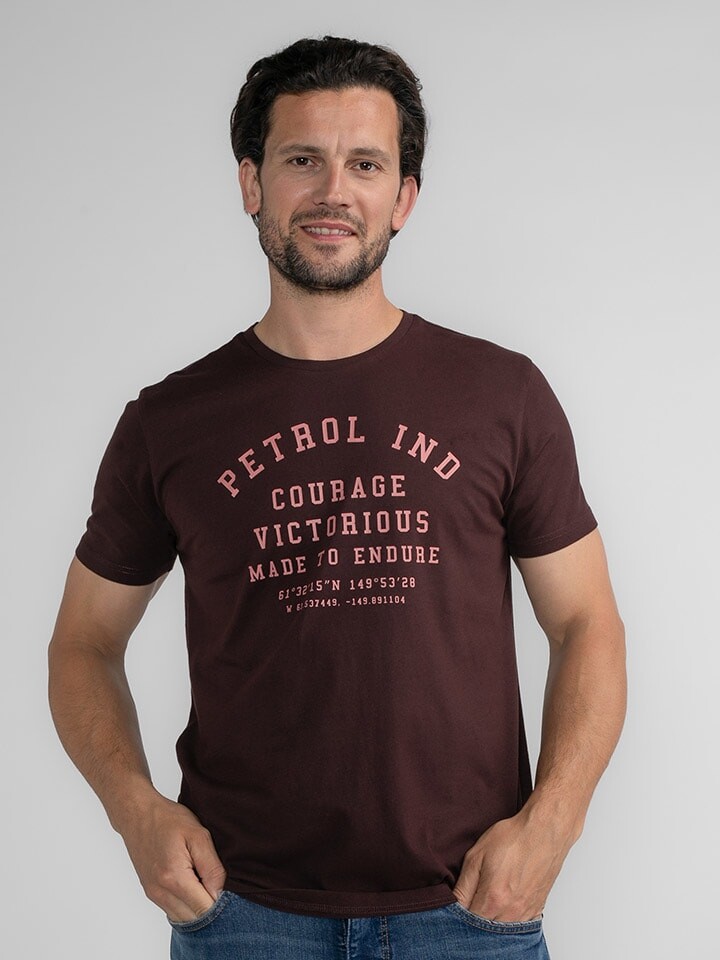 

Футболка Petrol Industries Shirt, бордо