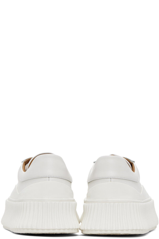 Белые вулканизированные кроссовки Jil Sander — фото 2