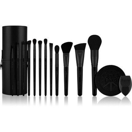 Набор кистей Prime Vegan Pro Black Edition - 12 шт. Luvia Cosmetics
