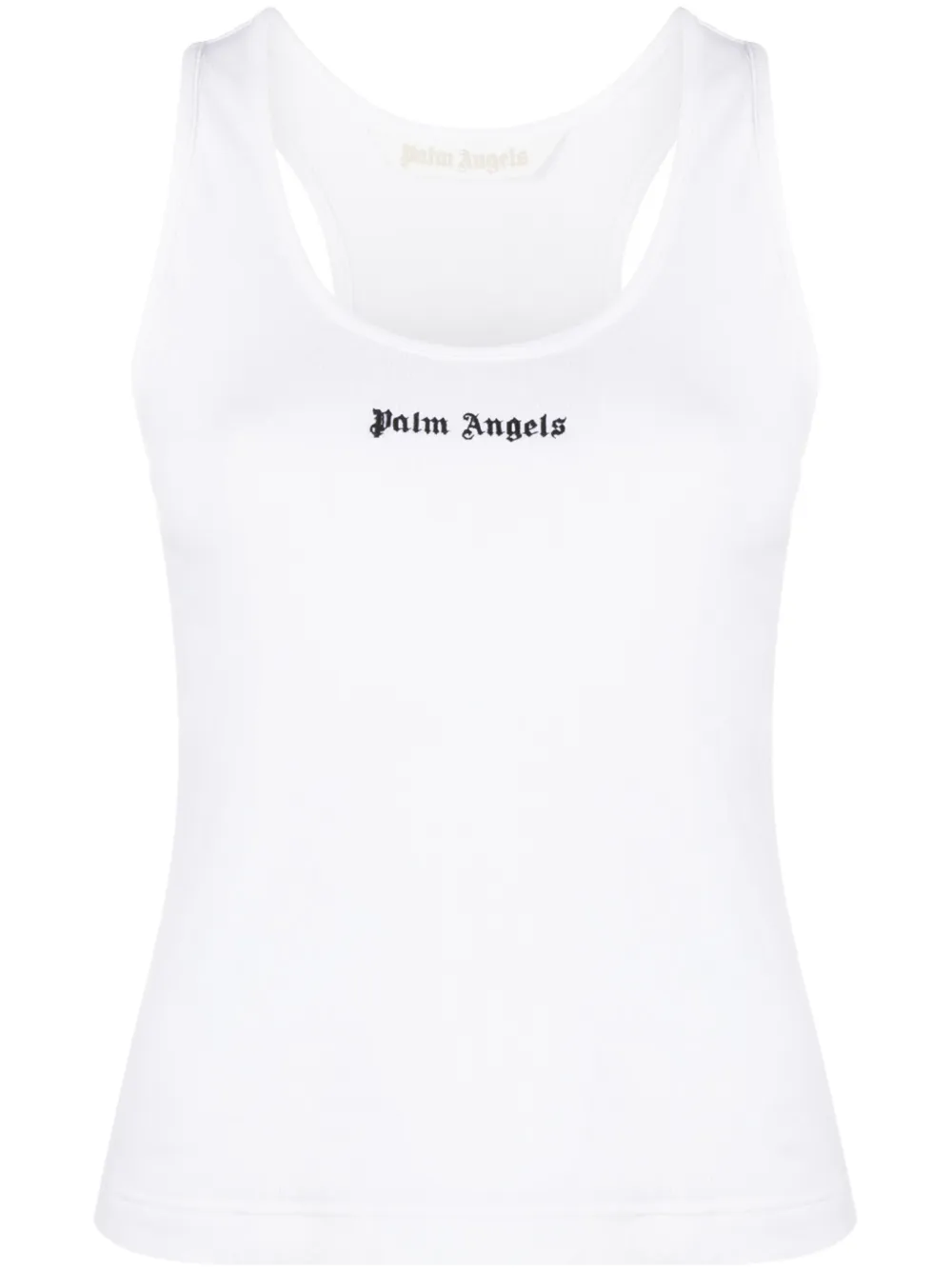 

Топ в рубчик с логотипом PALM ANGELS, белый