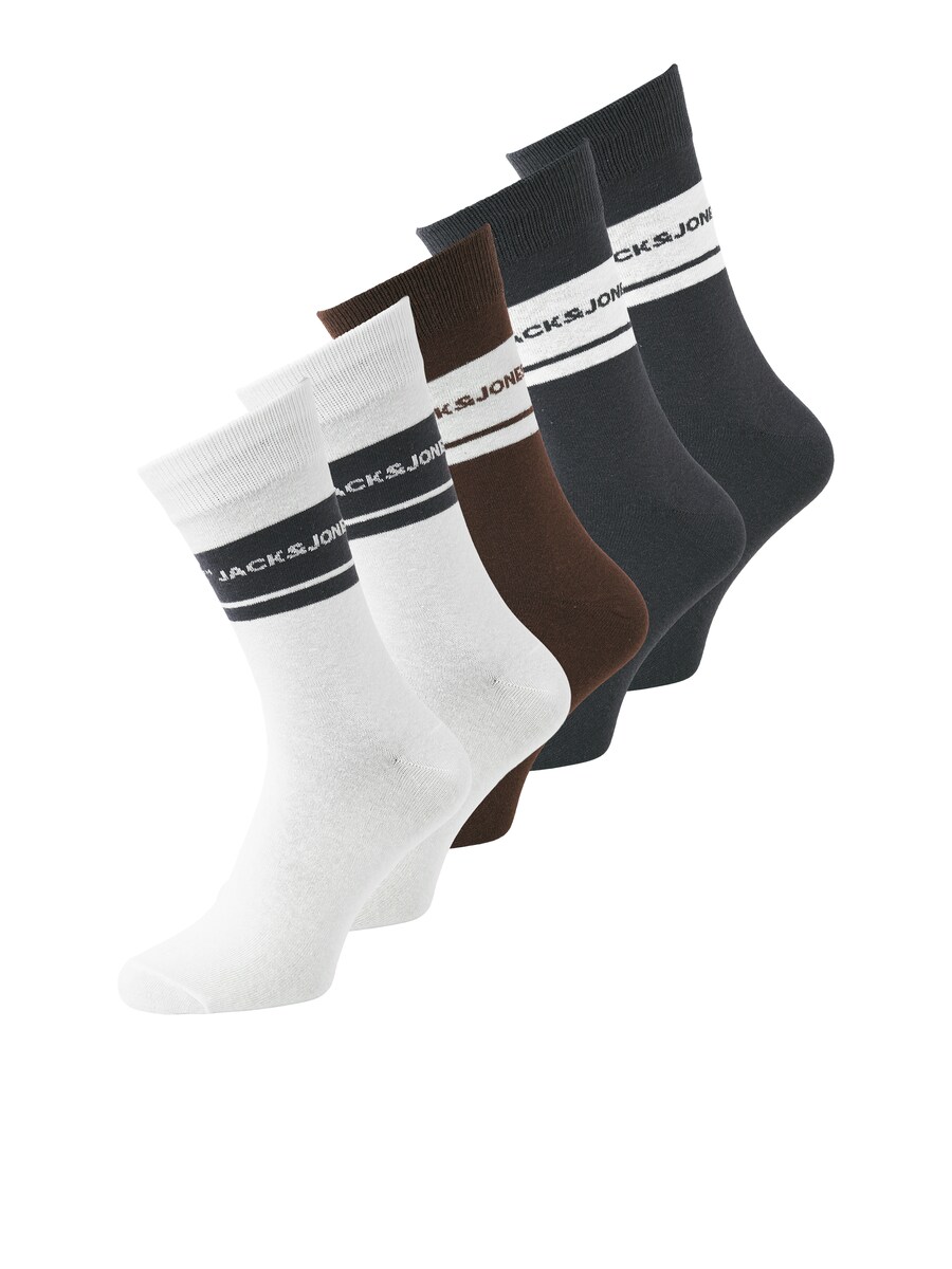 

Носки JACK & JONES JACRYLAND, цвет Brown/Basalt grey/White