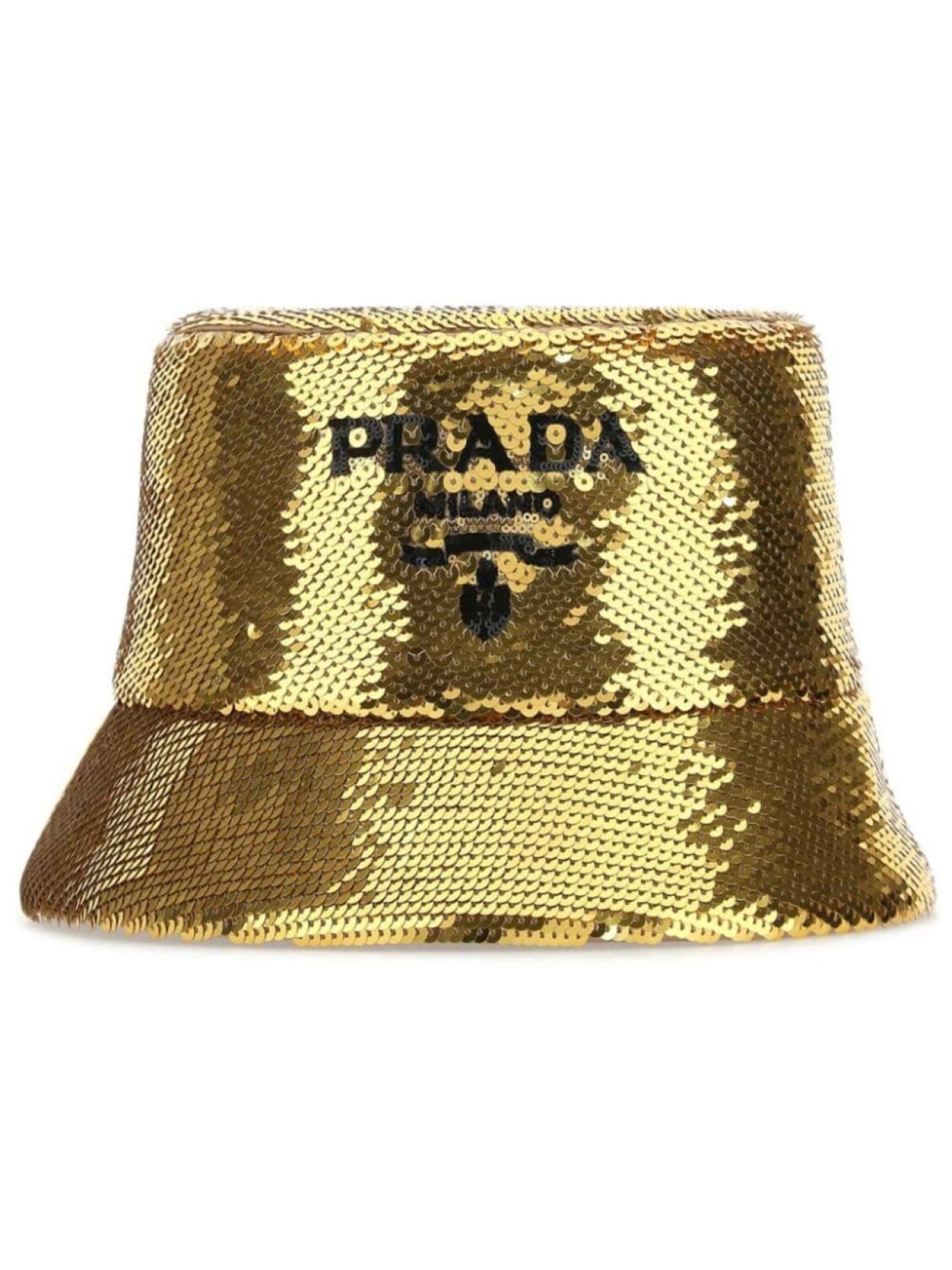 

Prada панама, украшенная пайетками, золотистый