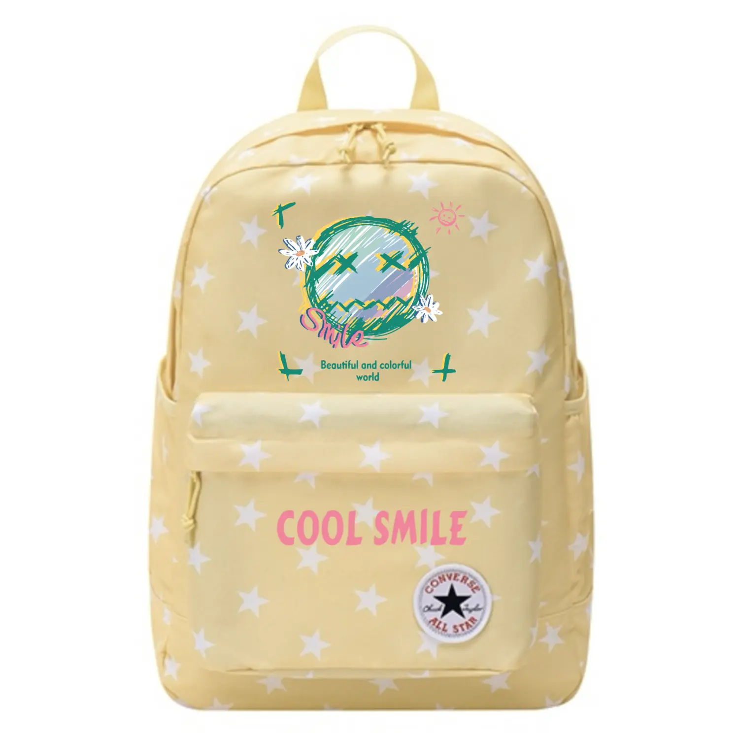 

Converse Полиэстеровый рюкзак унисекс яично-желтый, smile
