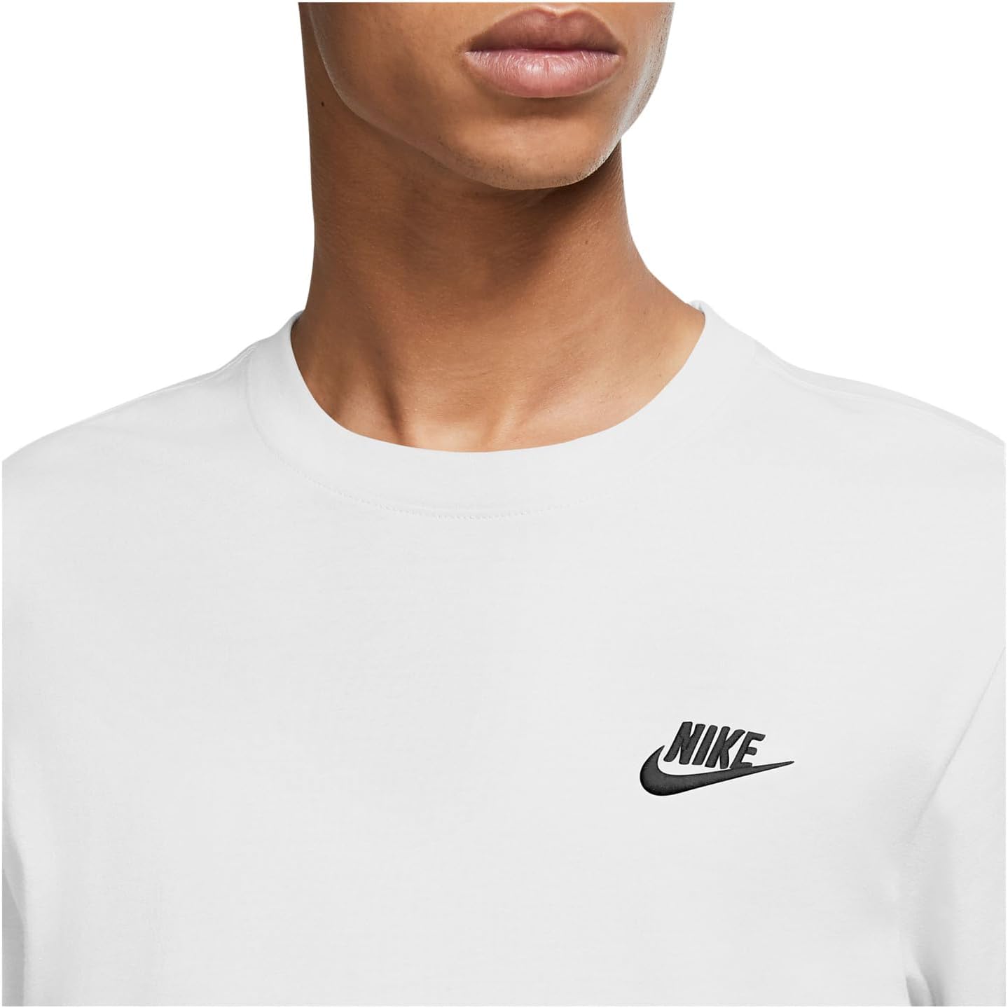 Футболка Nike Sportswear Tee Long Sleeve Embroidered Futura, цвет White/Black — фото 3