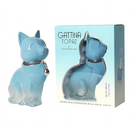 Jean-Pierre Sand Gattina Topaz Eau de Parfum для женщин 75 мл в коллекционном флаконе — идеален в качестве подарка — женские духи в кошачьем флаконе — фото 3
