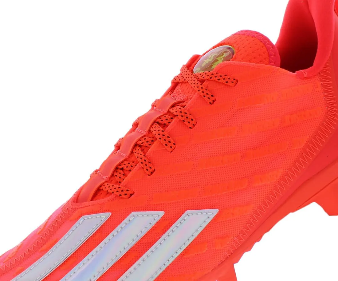 Футбольные бутсы Adidas Adizero для мужчин, красный/металлик/черный — фото 2