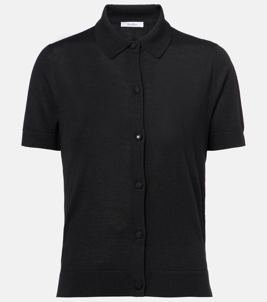 

Рубашка из чистой шерсти Romania Max Mara, черный