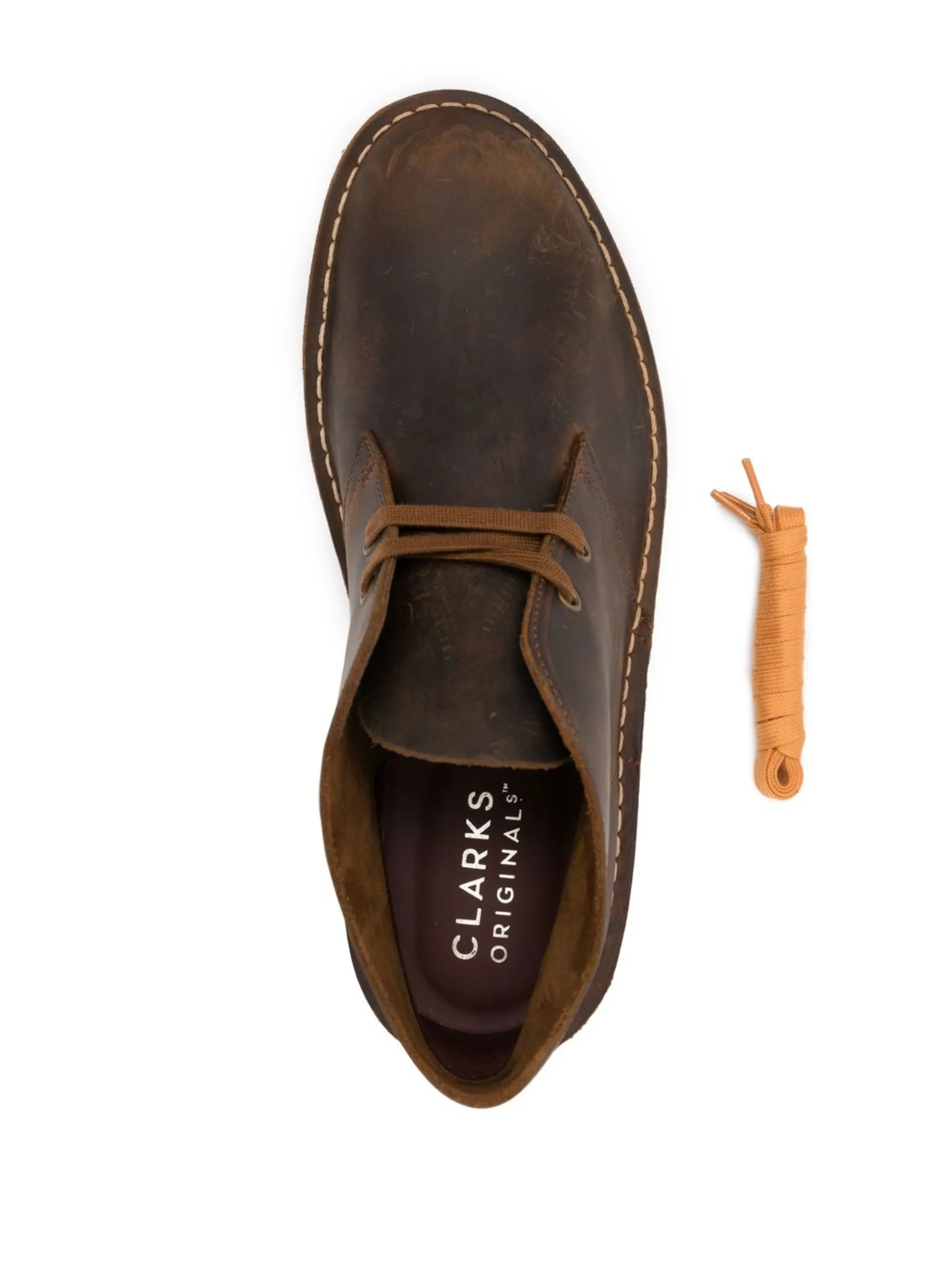 Вощеные ботинки Beeswax Clarks Originals, коричневый — фото 4