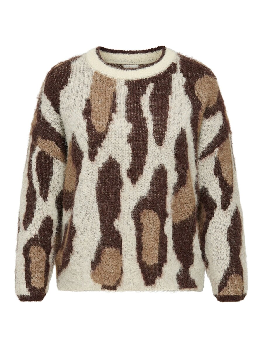 

Свитер ONLY Carmakoma CAREdelie, слоновая кость/темно-бежевый