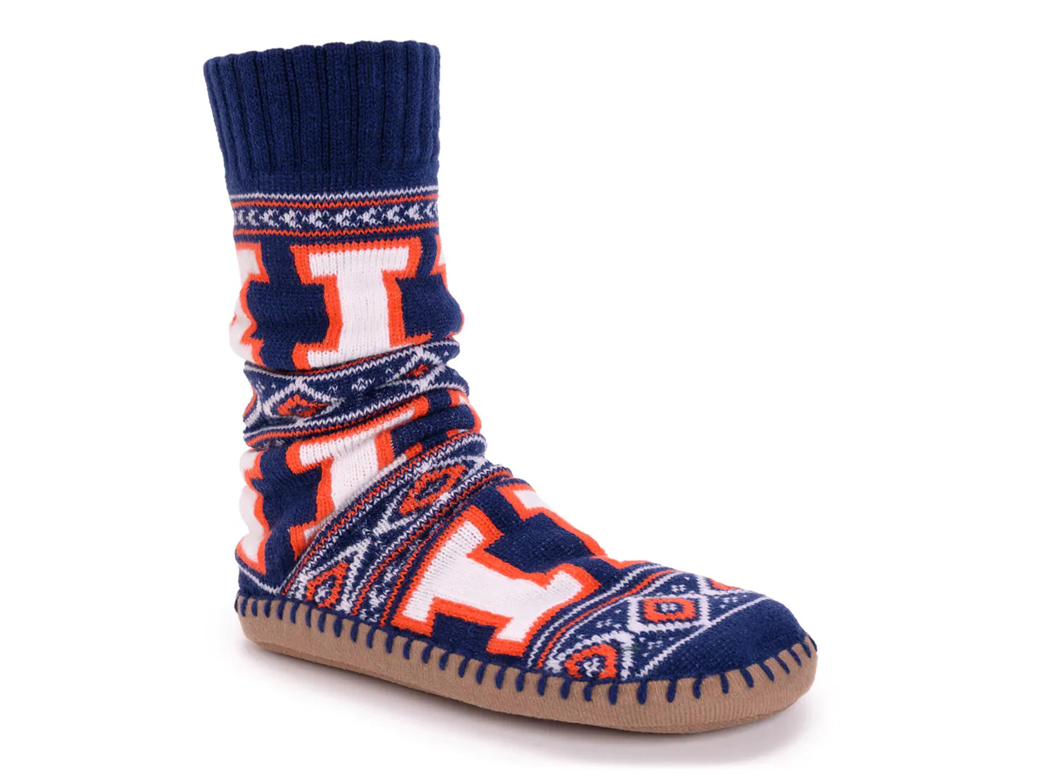 

Носки Game Day Unisex Slipper Socks Muk Luks, цвет illinois