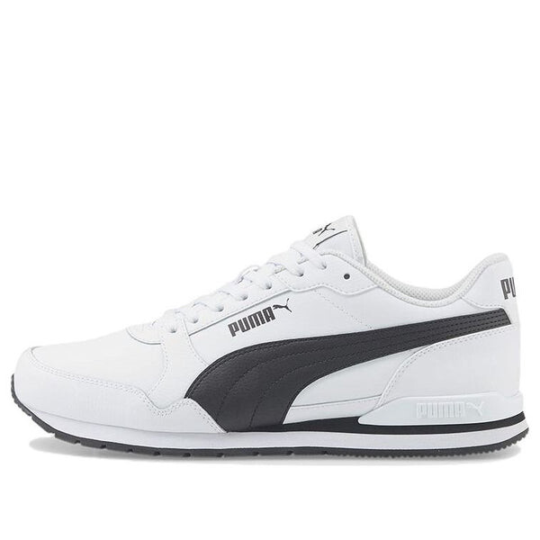 

Кроссовки st runner v3 leather 'white black' Puma, белый