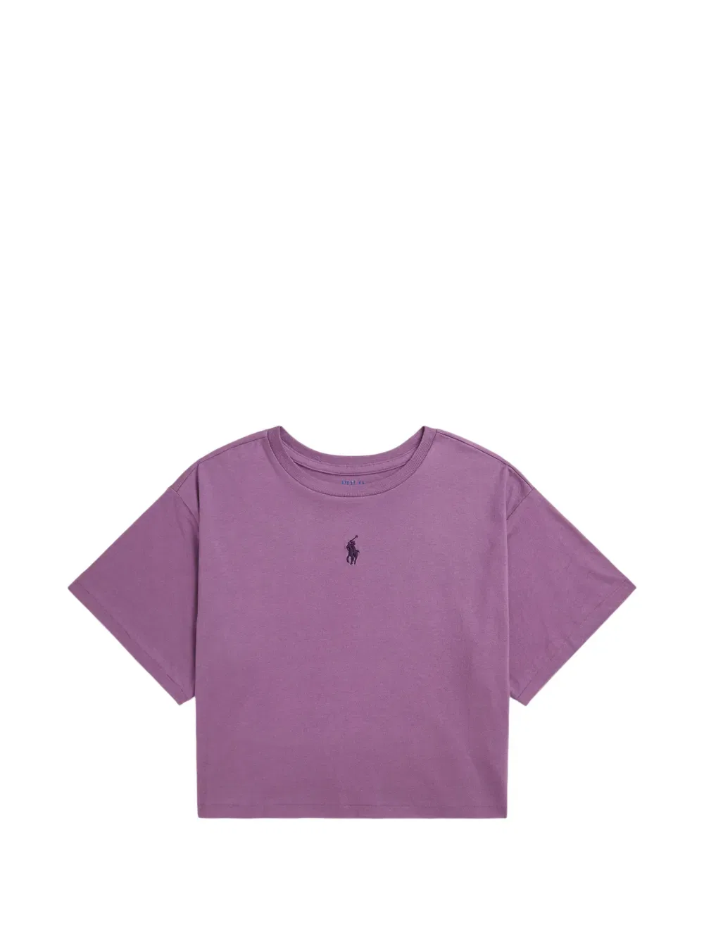 Футболка с вышивкой Polo Ralph Lauren Kids, фиолетовый