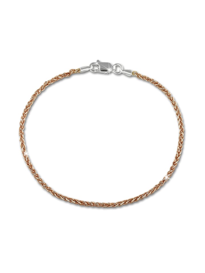 

SilberDream Браслеты SilverDream из стерлингового серебра 925 пробы с золотым покрытием (333 проба розового золота), длина около 19 см