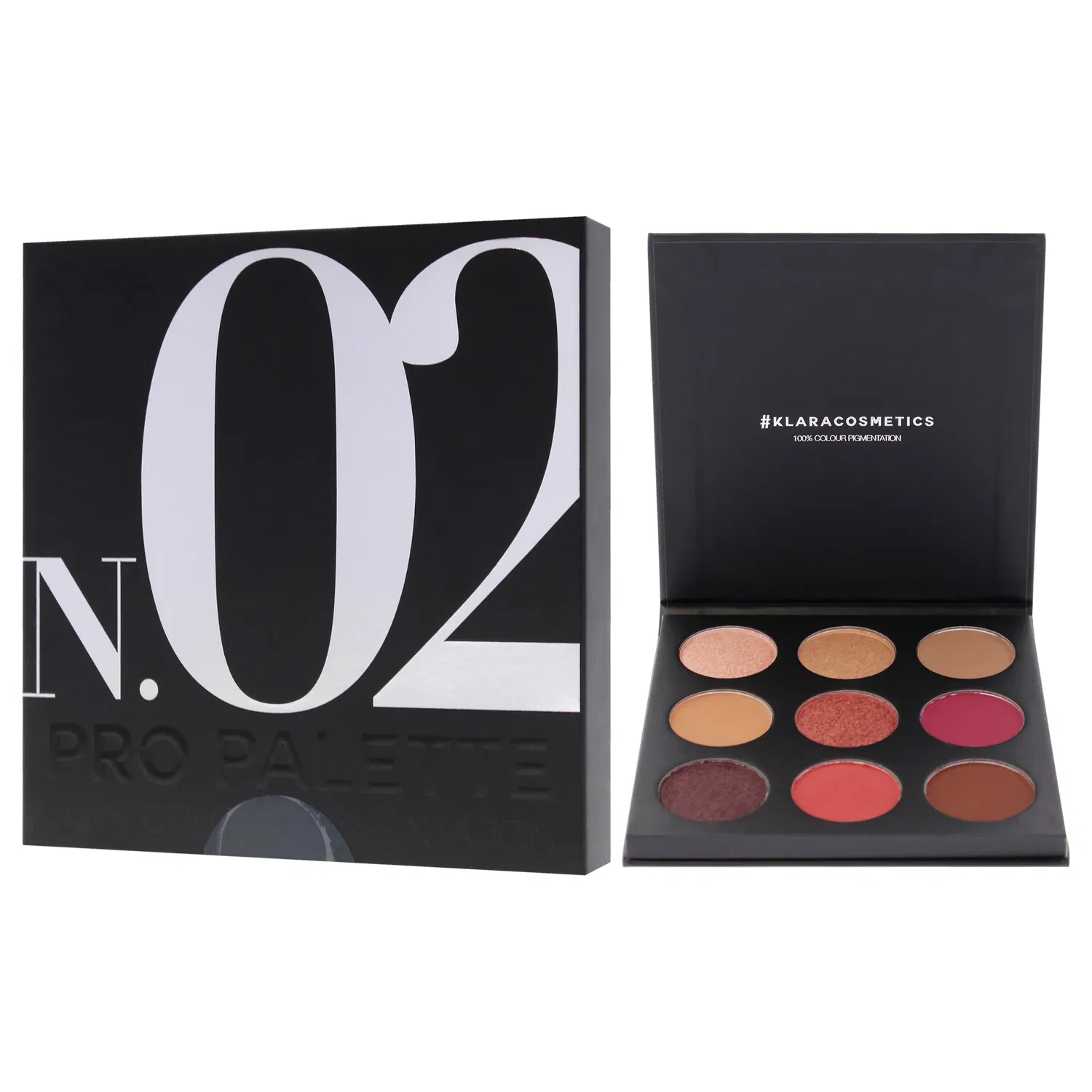 Палетка теней для век Pro Eyeshadow Palette - N.02 от Klara for Women - 0,38 унции теней для век, мультиколор — фото 4