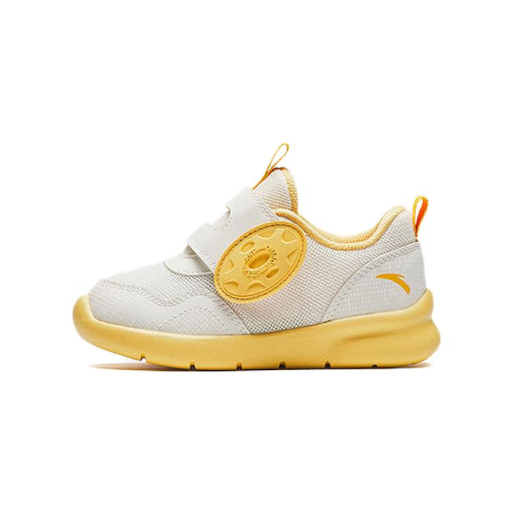 

Низкие детские ботусины Antakids бело-желтые, цвет слоновая кость/хризантемовый желтый