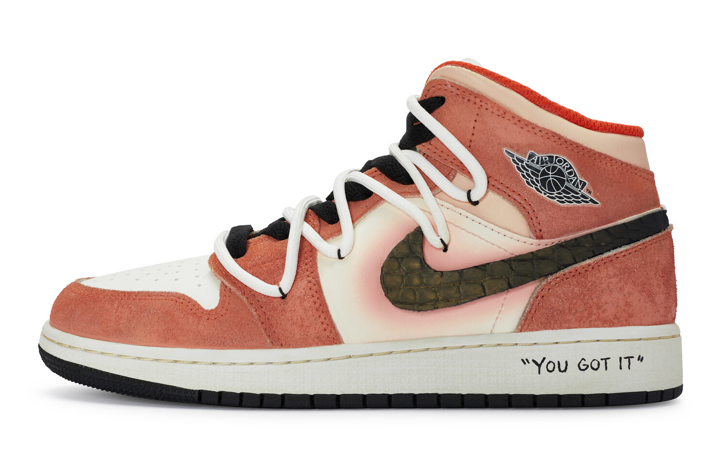 

Jordan Air Jordan 1 винтажные баскетбольные кроссовки женские, Chalk White