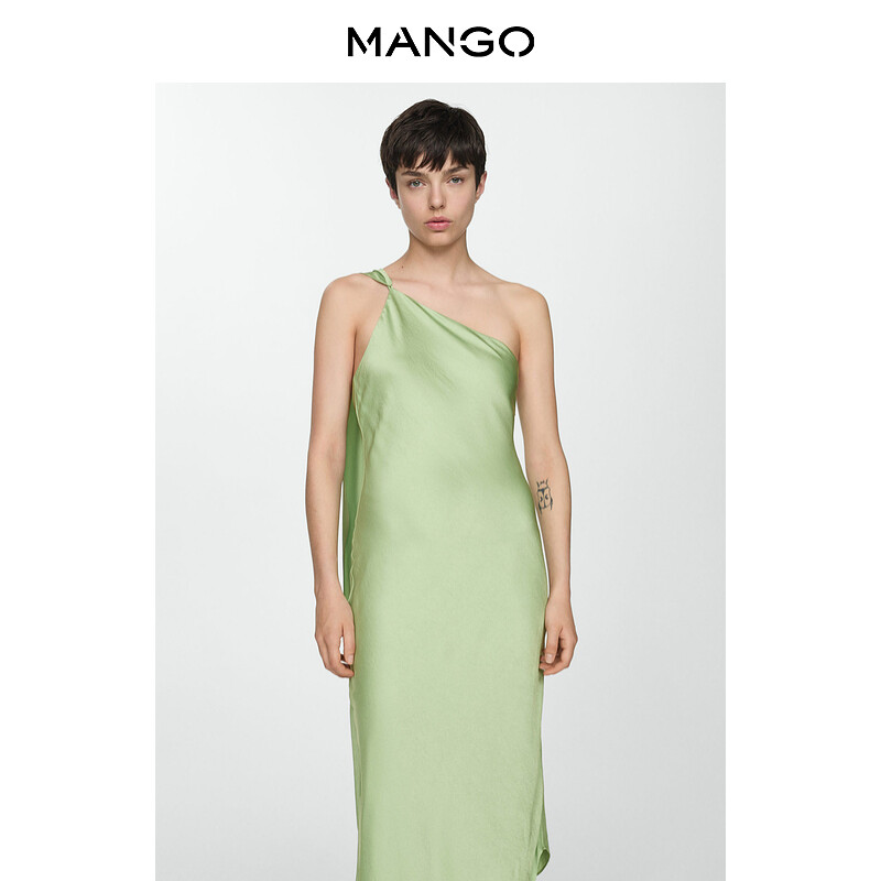 

Женское платье Mango с открытой спиной, светло-зеленый