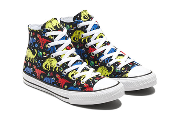 Кроссовки chuck taylor all star big dinosaur black/multi-color Converse, черный — фото 3