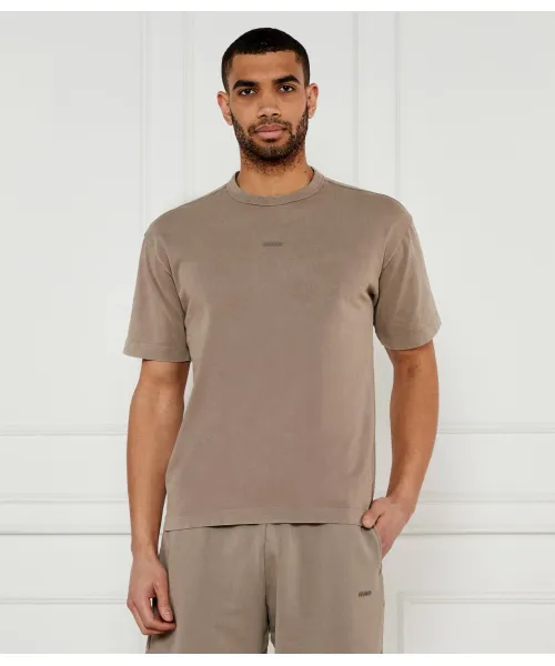 

Футболка доку Relaxed fit Hugo, коричневый