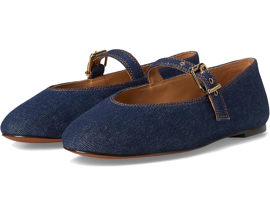 Балетки Madewell Hera Grommet Mary Jane Flat, цвет Dark Denim Multi