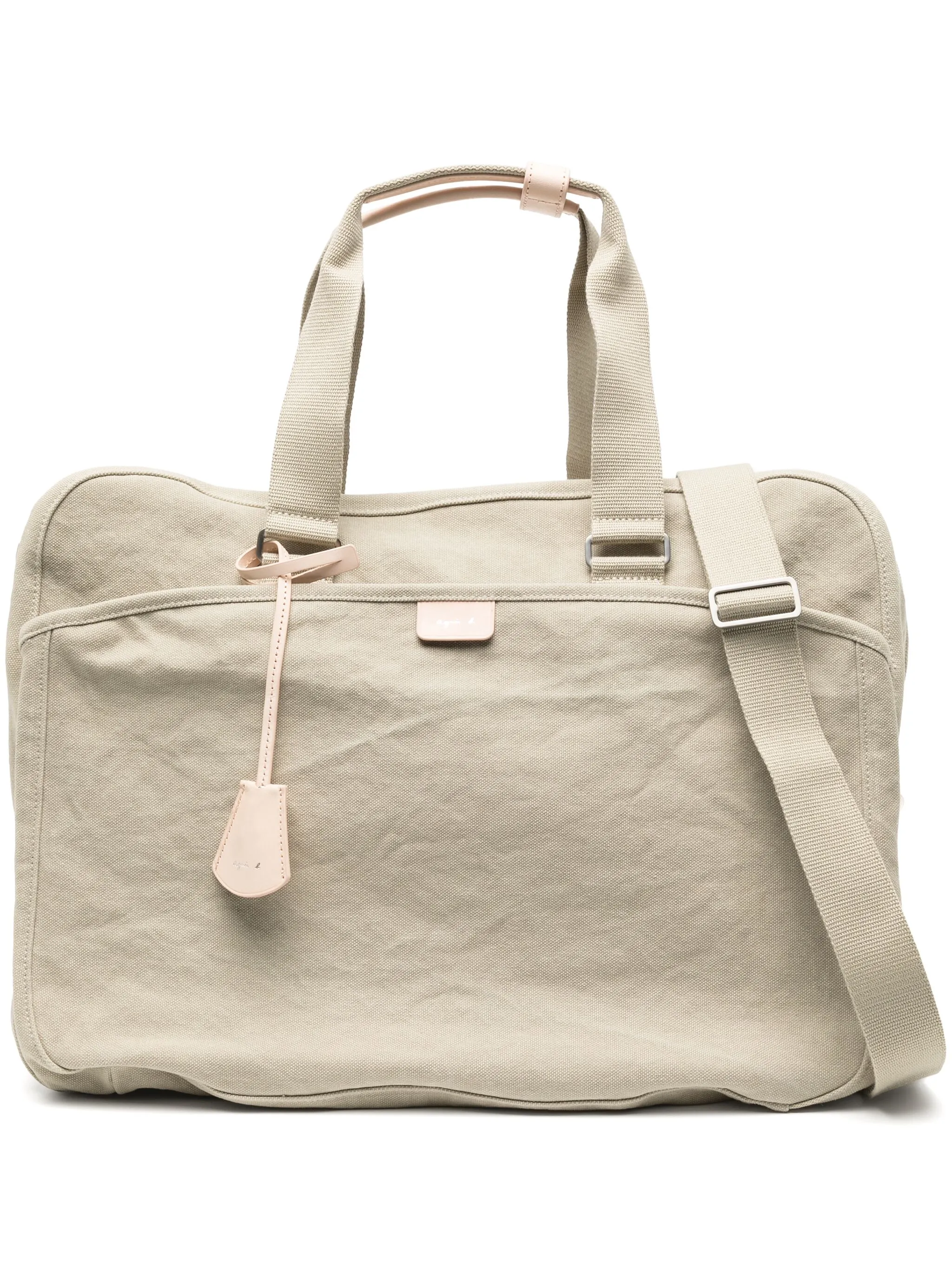 

Сумка-тоут из канваса Agnès B., бежевый