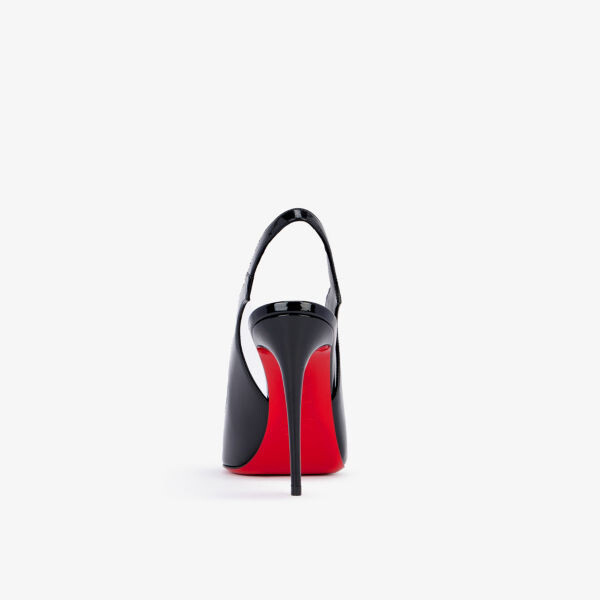 Лакированные корты Hot Chick Sling 100 Christian Louboutin, черный — фото 2