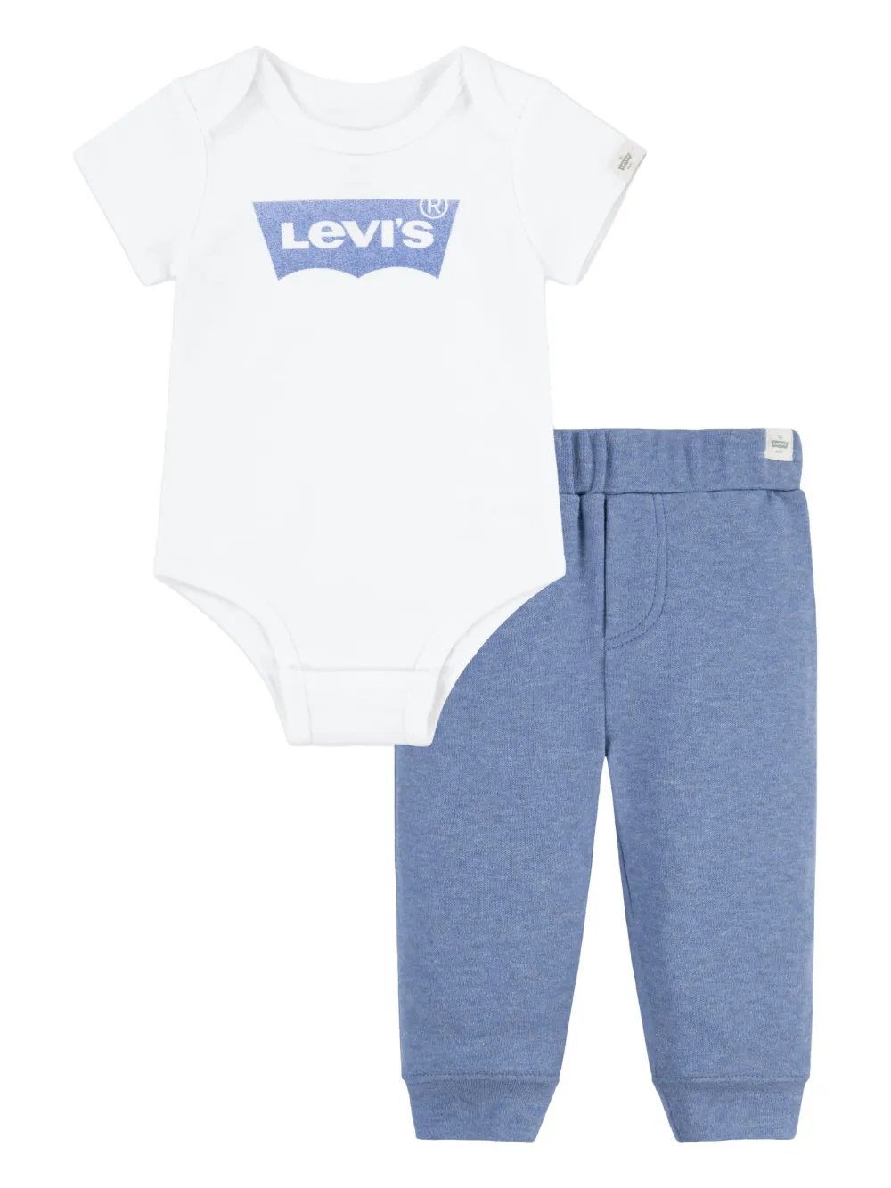 

Комплект из боди и брюк с логотипом Levi's Kids, синий