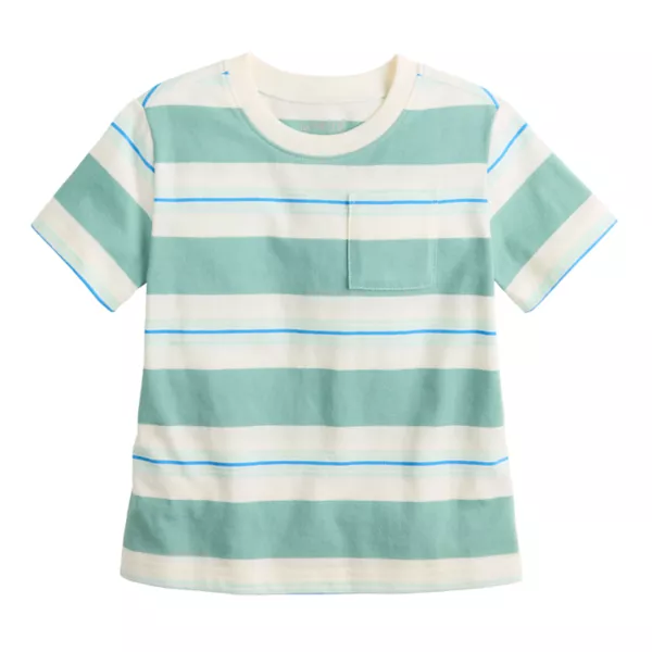 

Футболка в полоску для мальчиков и малышей Jumping Beans, цвет ivory mist stripe
