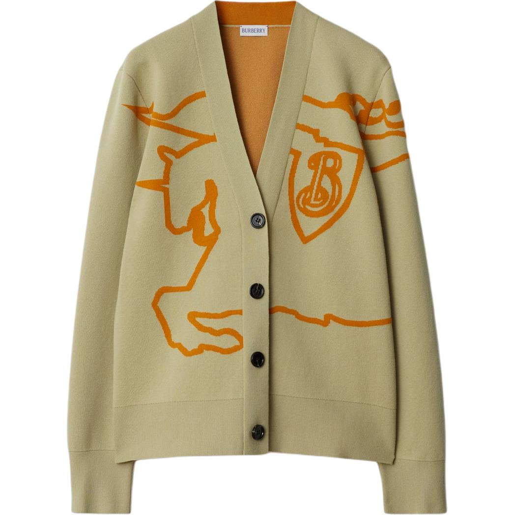 

Топ Ekd Cotton blend Cardigan Burberry, бежевый