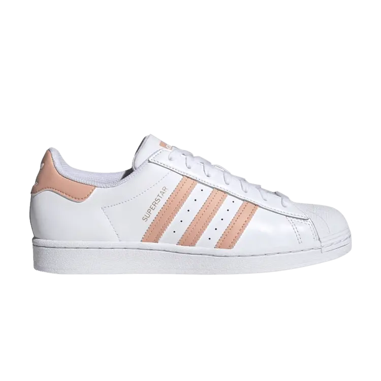 

Кроссовки adidas Superstar 'White Ambient Blush', белый