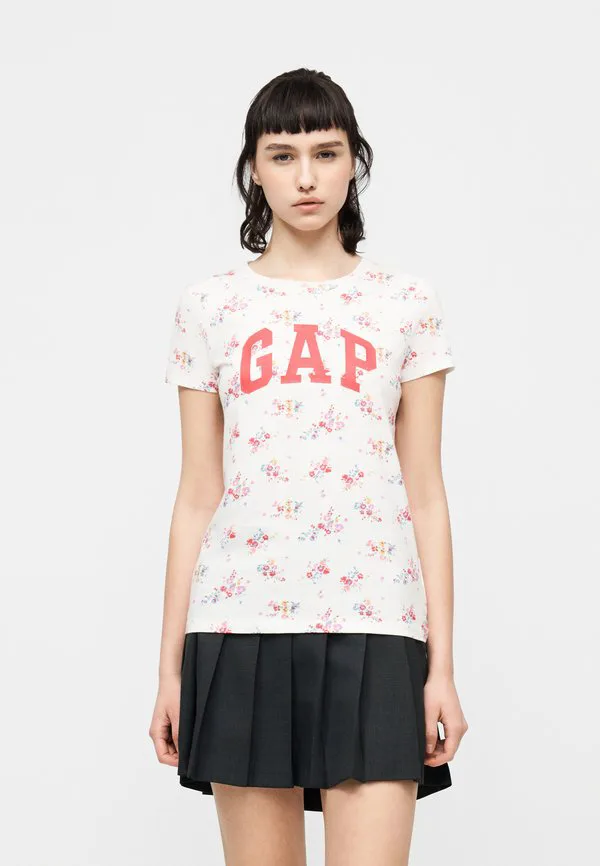 

Классическая футболка с принтом Gap, New Off White, Белый, Классическая футболка с принтом Gap, New Off White