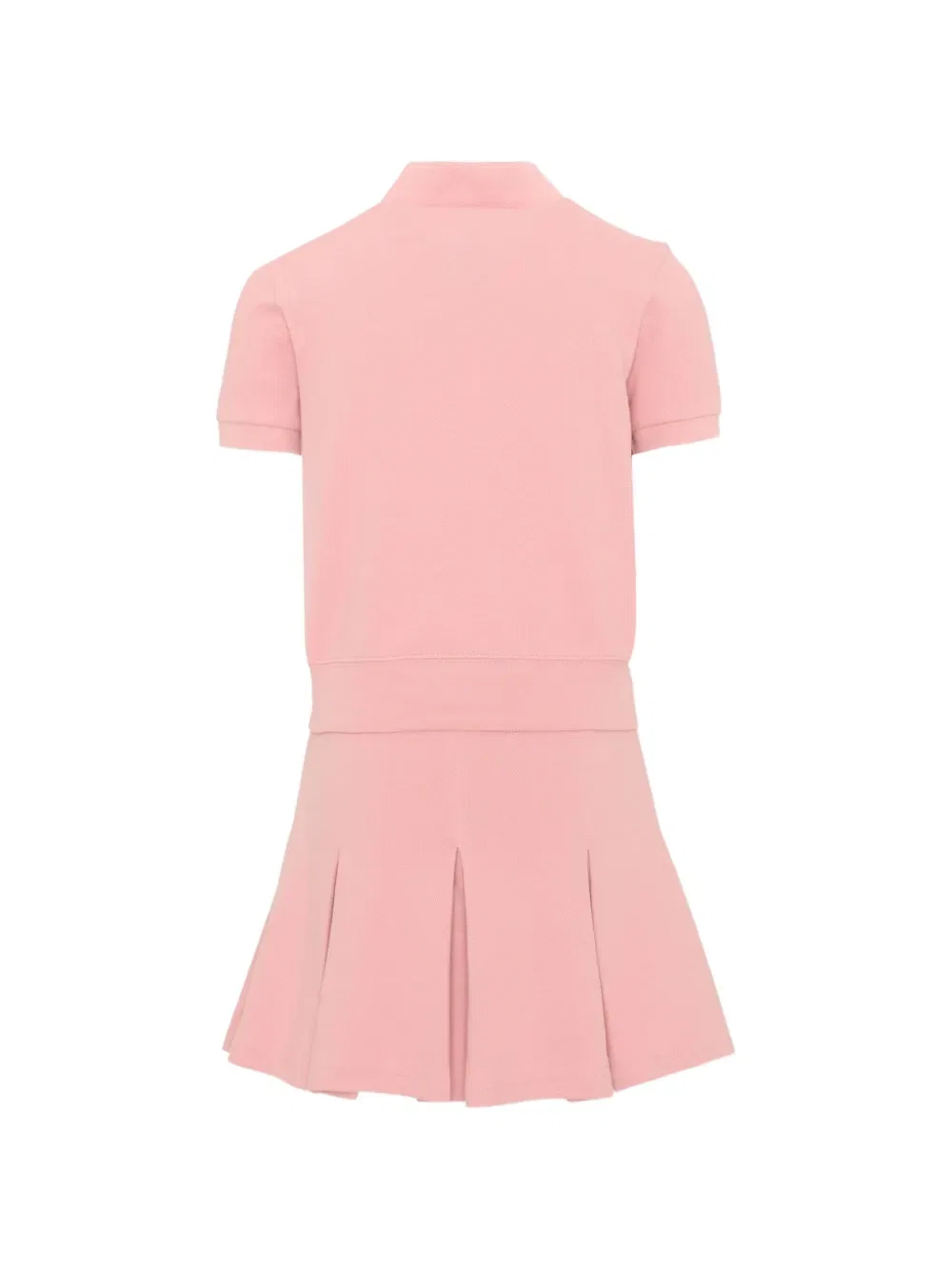 Платье из плиссированного пике Polo Ralph Lauren Kids, розовый — фото 2
