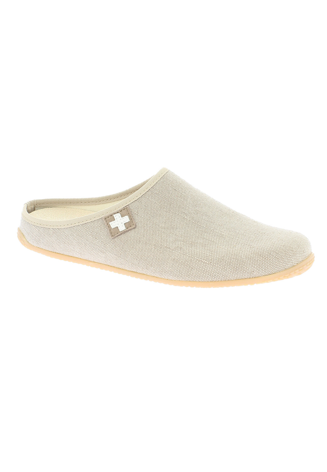 Тапочки Living Kitzbühel Pantoffeln Cotton Schweizer Kreuz, цвет Linen
