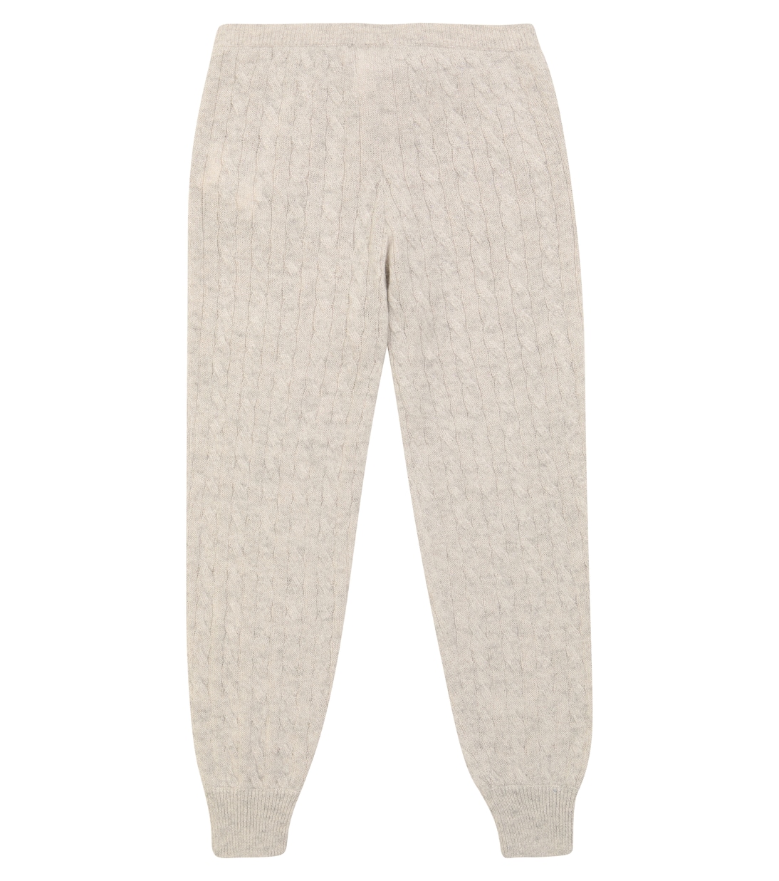 Спортивные брюки с металлизированной вязкой Brunello Cucinelli Kids, Ghiaia Laminato — фото 4