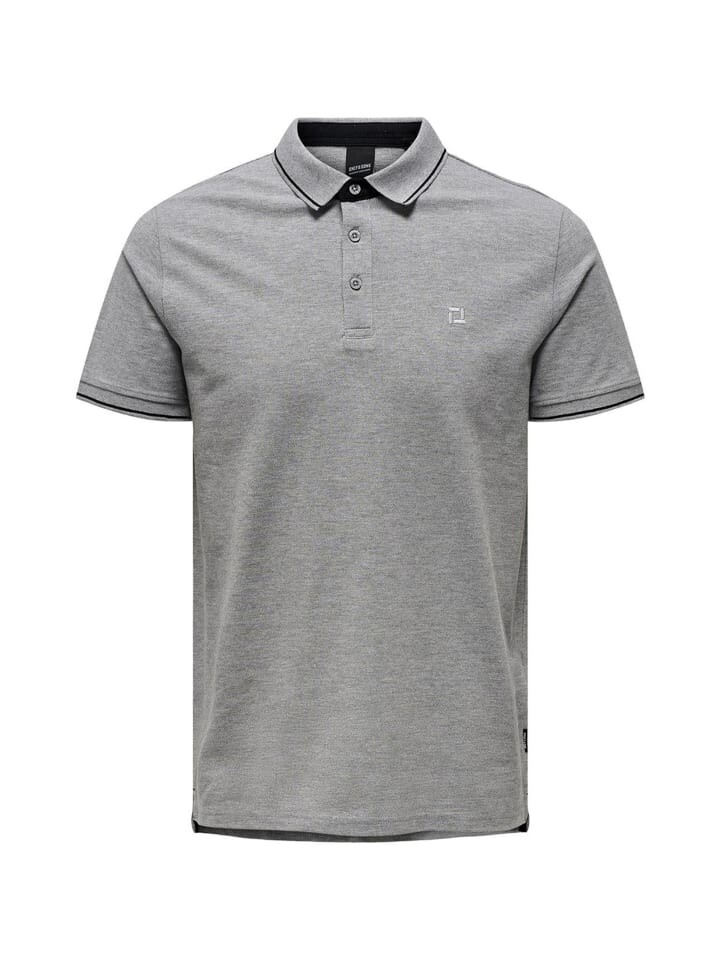 

Поло ONLY & SONS Poloshirt Onsefletcher, цвет Light grey melange