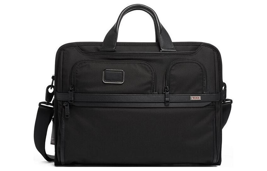 

TUMI Кожаная сумка для ноутбука Alpha 3, унисекс, черная