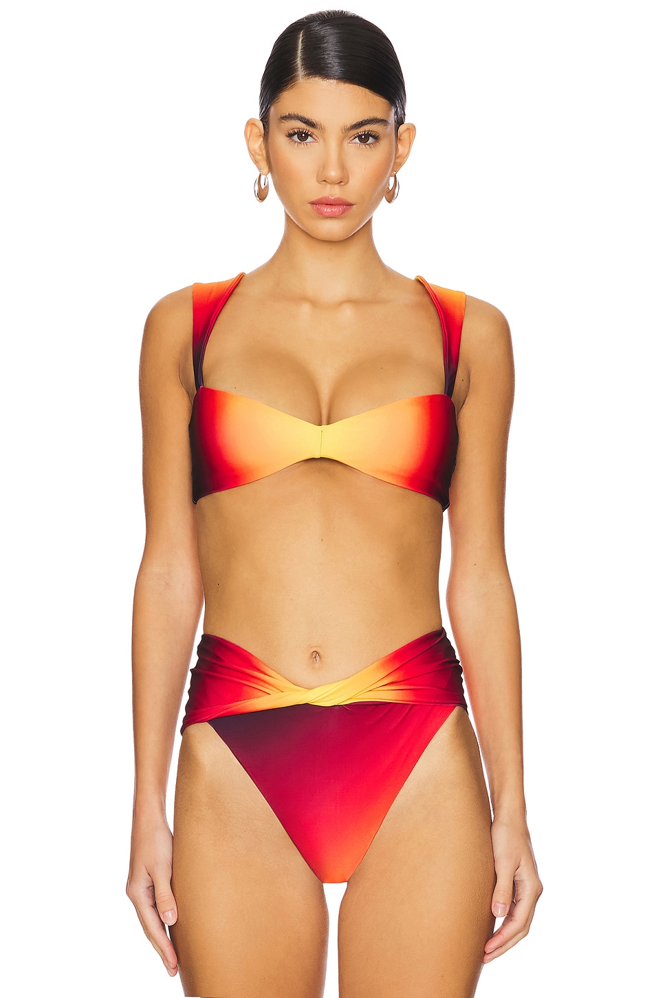 

X revolve верх бикини Malory от Agua Bendita, sunset ombre