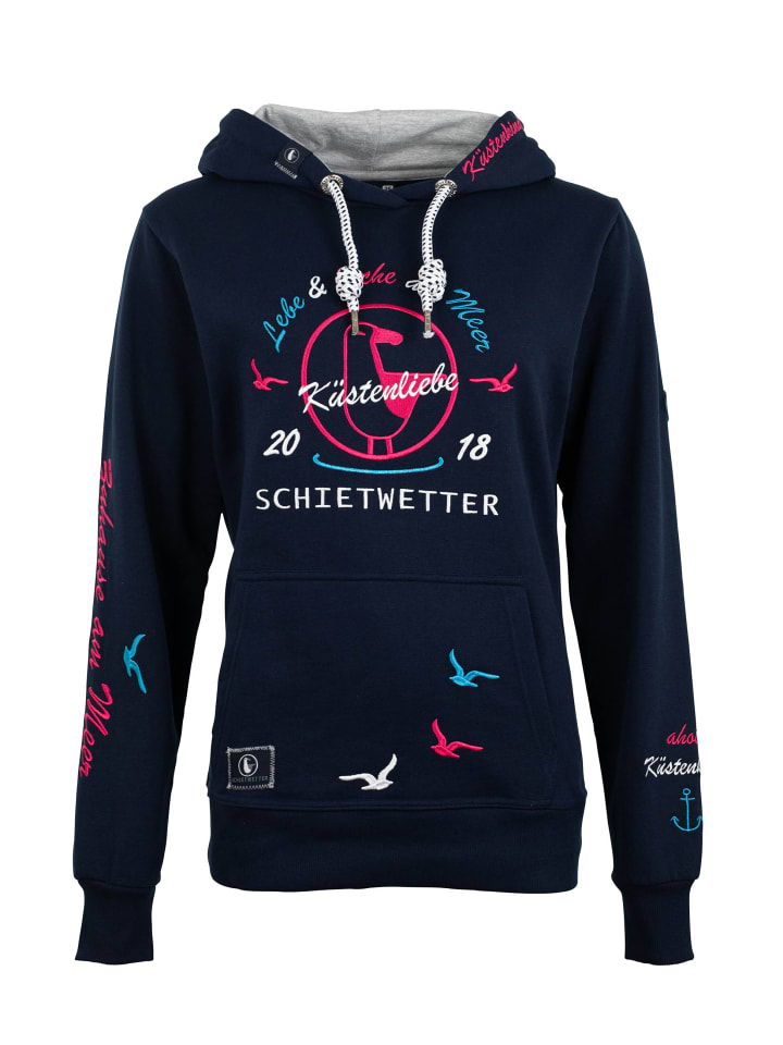 

SCHIETWETTER Толстовка Finja Whispering Tube Hoodie темно-синего цвета