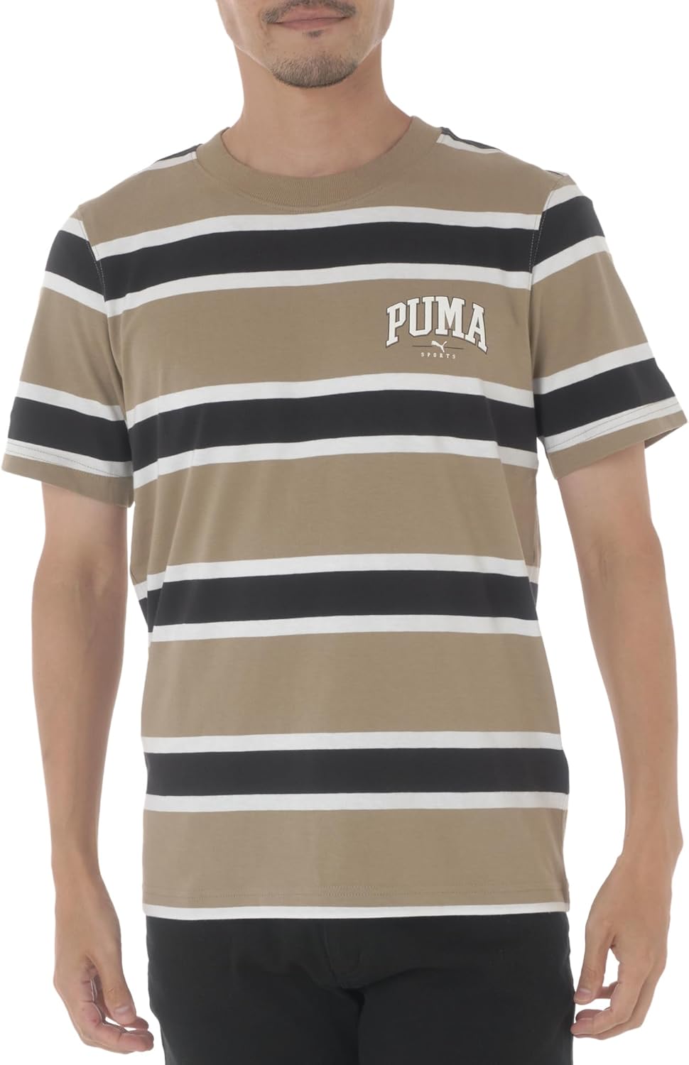 

Мужская повседневная футболка PUMA SQUAD в полоску AOP