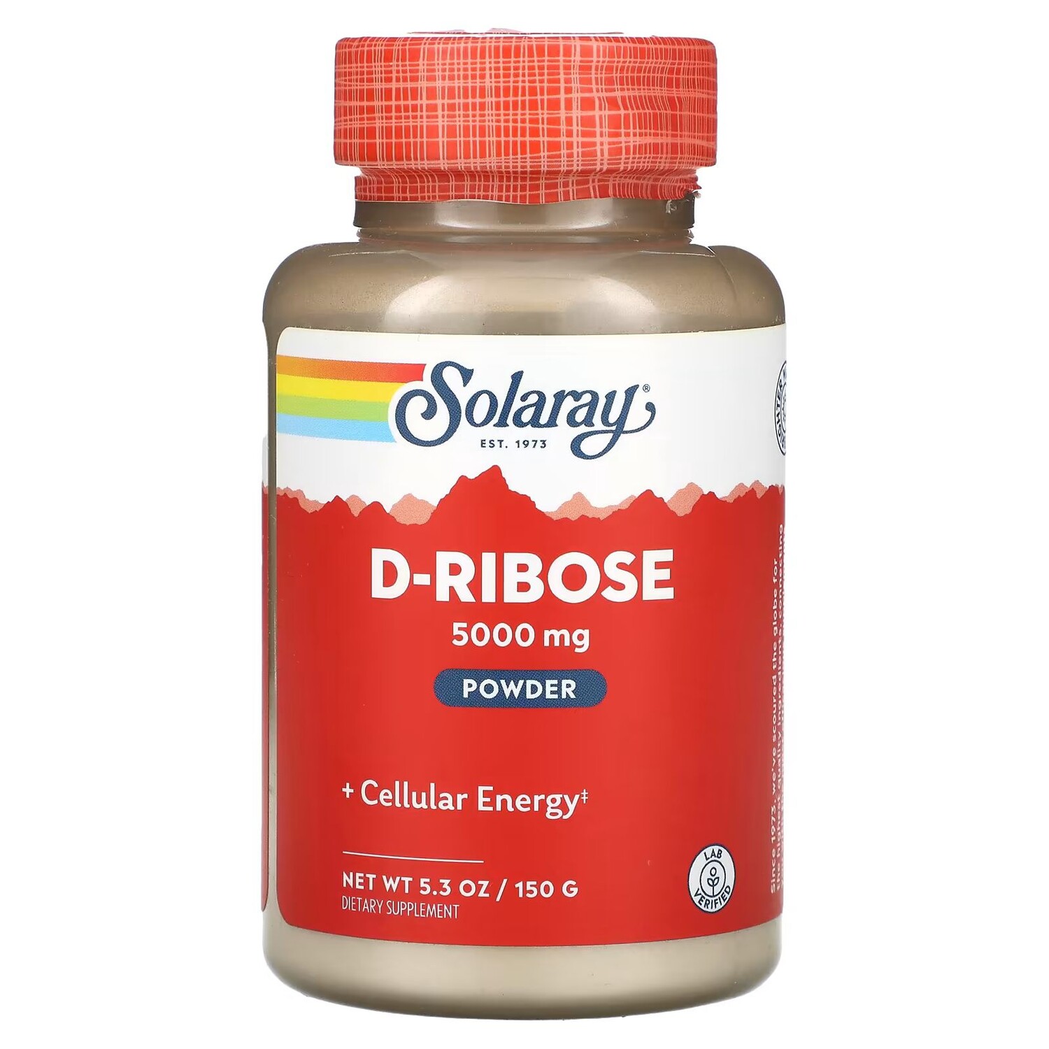 

Порошок D-рибозы, 5,3 унции (150 г) Solaray