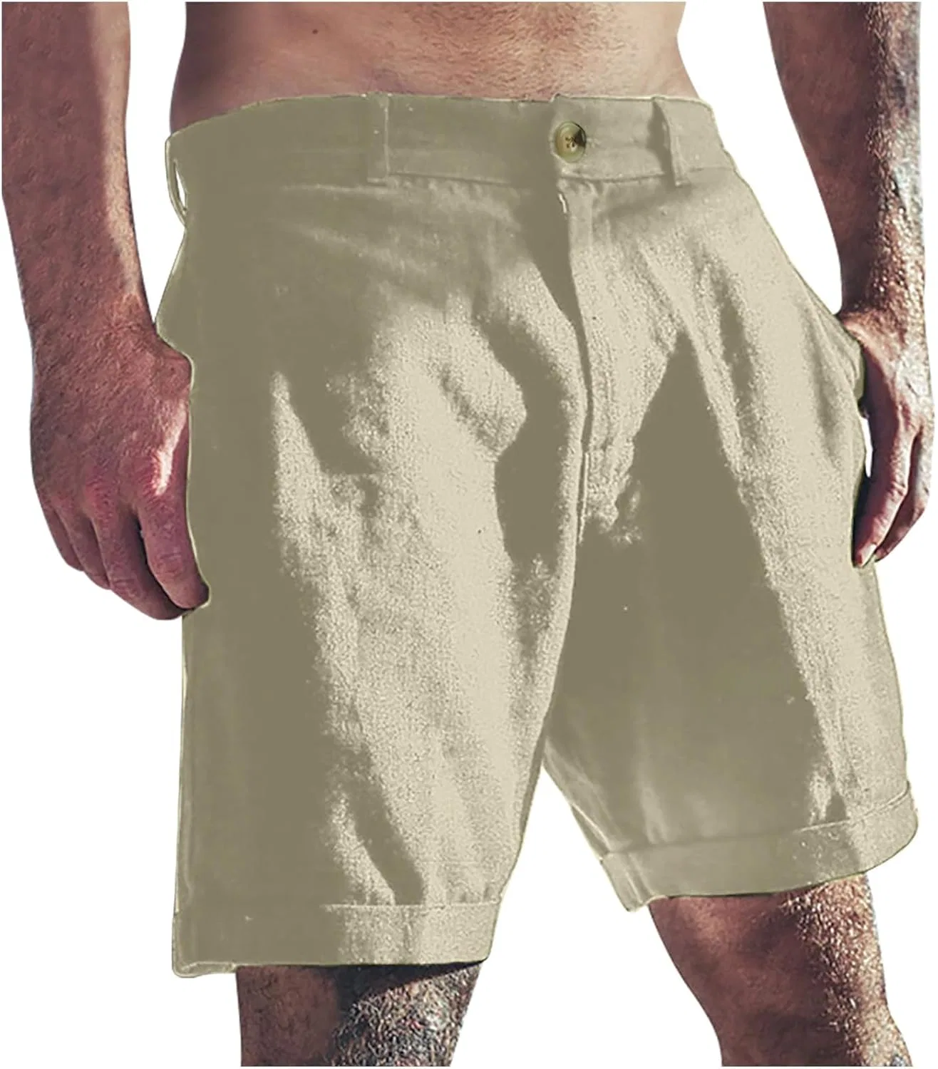 Шорты мужские спортивные, лёгкие, дышащие, беговые, цвет Khaki