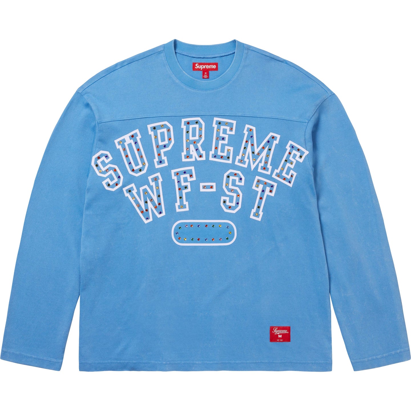 Атлетический топ с длинными рукавами и шипами Supreme, черный — фото 4