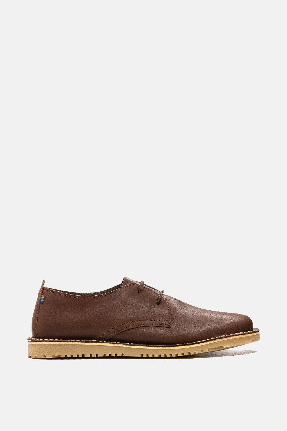

Унисекс кожаный классический на шнуровке Veldskoen Shoes, коричневый