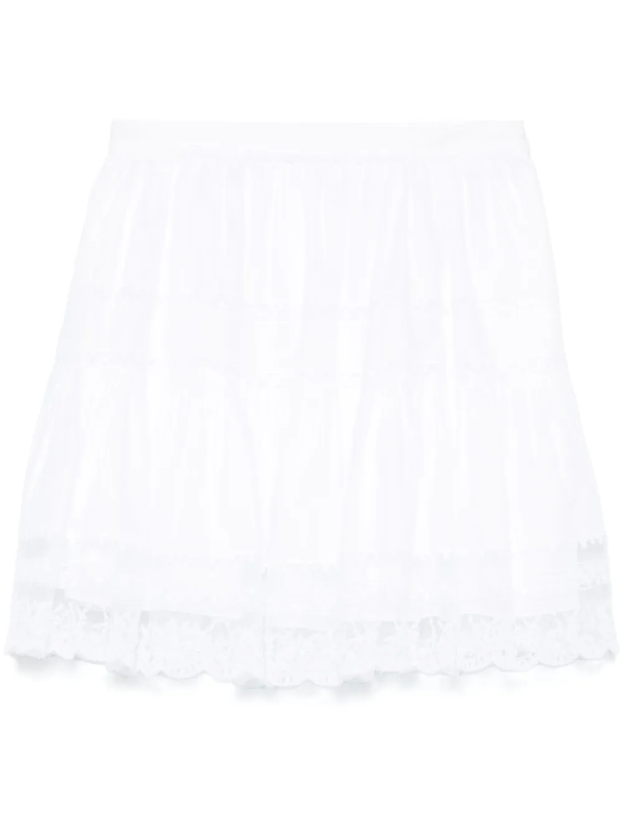 

Ermanno Scervino юбка мини с кружевом, белый