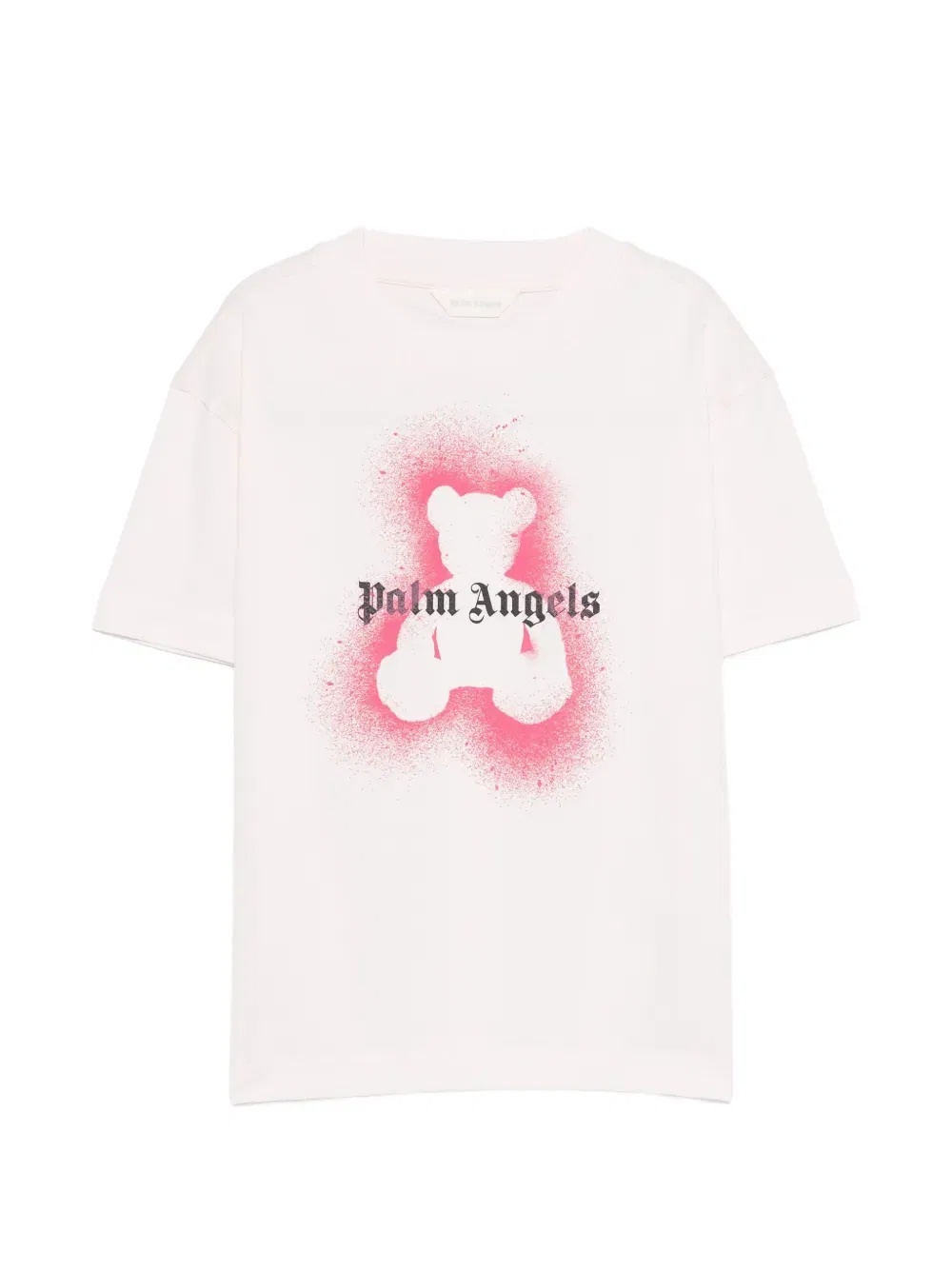 Футболка с логотипом в виде медведя Palm Angels Kids, розовый